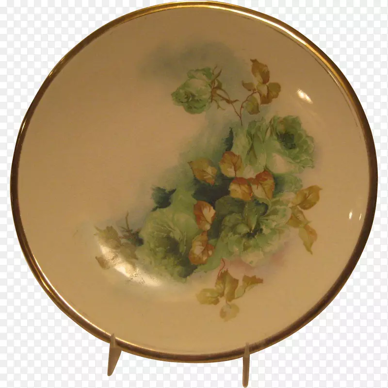 餐具盘陶瓷板瓷.手绘雏菊
