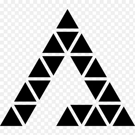 电脑图标三角形剪贴画彩色几何图形