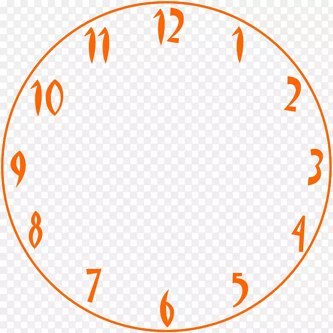 时钟面表剪辑艺术-模板下载时间