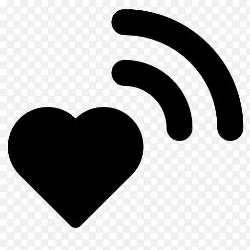 Wi-fi电脑图标心脏指纹