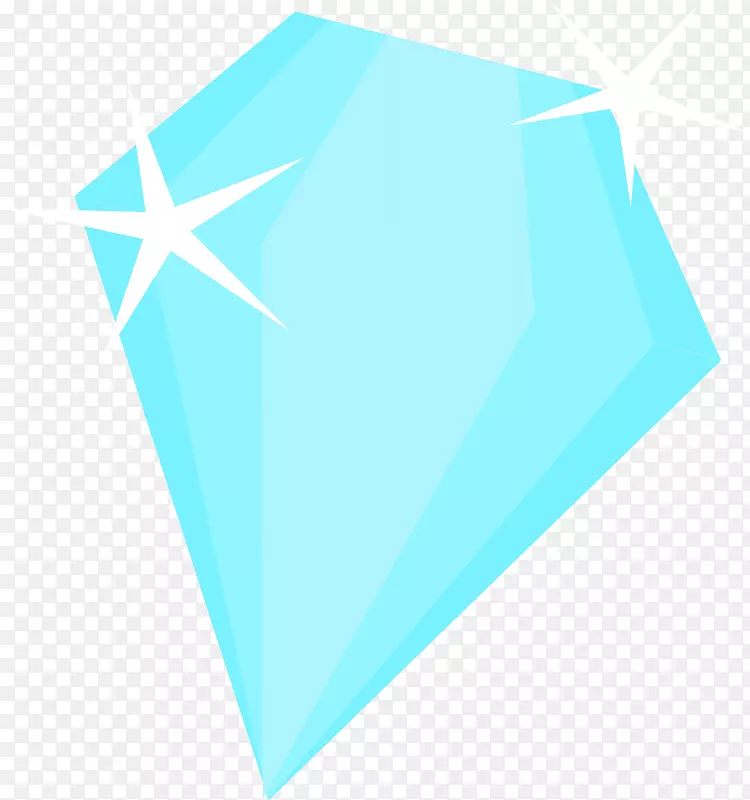 蓝色钻石电脑图标剪辑艺术.钻石三角件