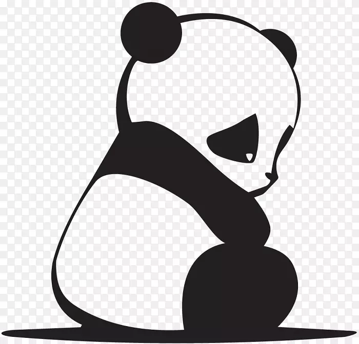 大熊猫熊夹艺术-竹节