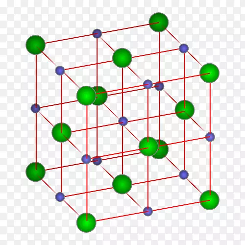 晶体结构离子化合物固体氯化钠三维空间