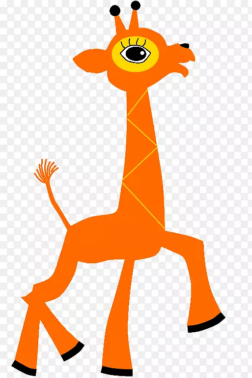 长颈鹿动物脊椎动物夹艺术.长颈鹿载体