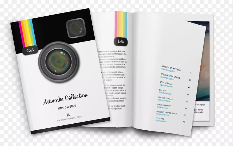 模拟平面设计小册子摄影书.小册子集