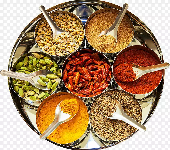 印度料理香料混合嘎拉姆马萨拉食物-印度香料
