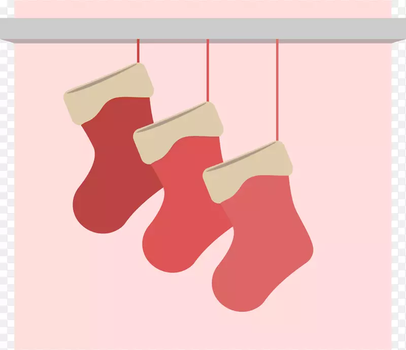 圣诞贺卡，圣诞长袜，贺卡，圣诞树，圣诞长筒袜