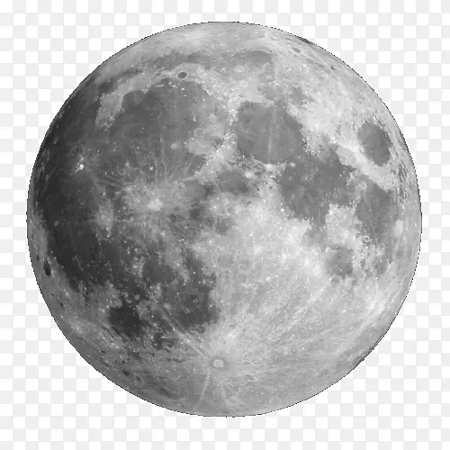 月圆超级月亮剪贴画-明月