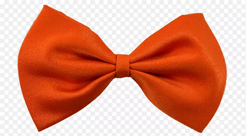 领结领带橙色服装配饰红色领带