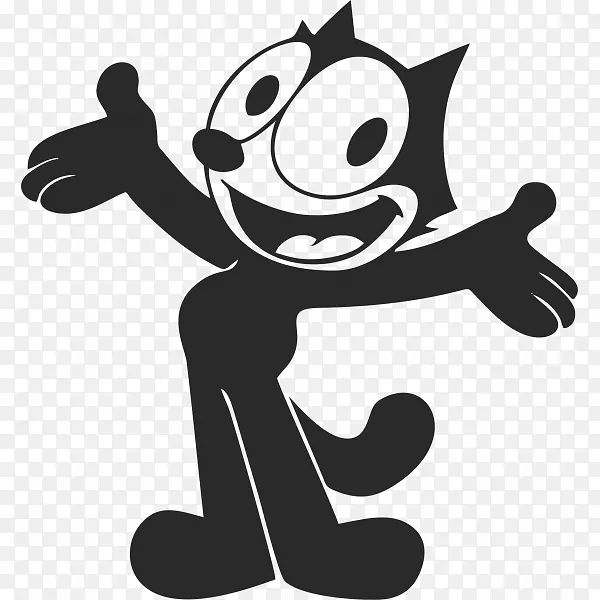 猫黑猫动画-猪卡通
