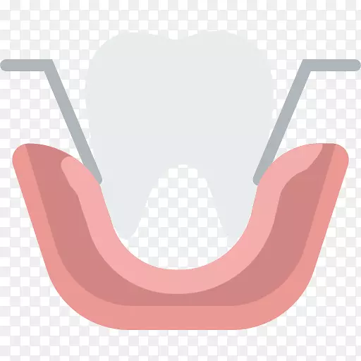 牙科人类牙齿计算机图标.牙医