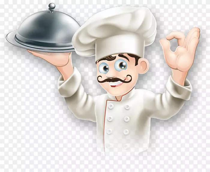 意大利比萨饼厨师-卡通厨师