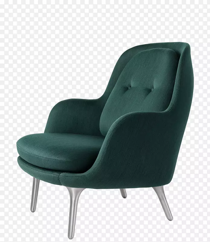 Eames休闲椅Fritz Hansen翼椅垫-深绿色