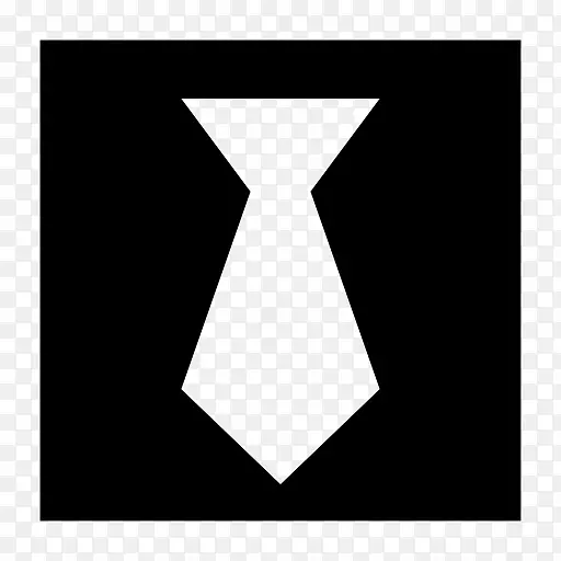 电脑图标领带图标设计时尚.黑色领带
