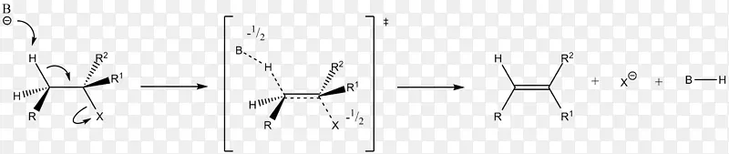 消除反应机理过渡态化学反应有机化学-机理