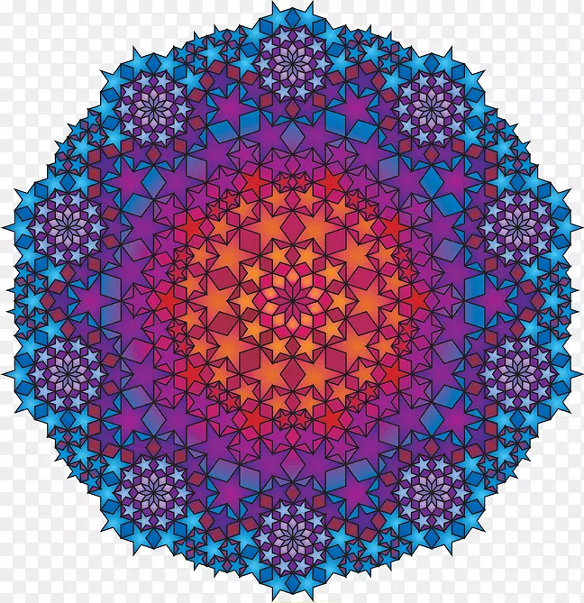 圆神圣几何对称四面体-神圣