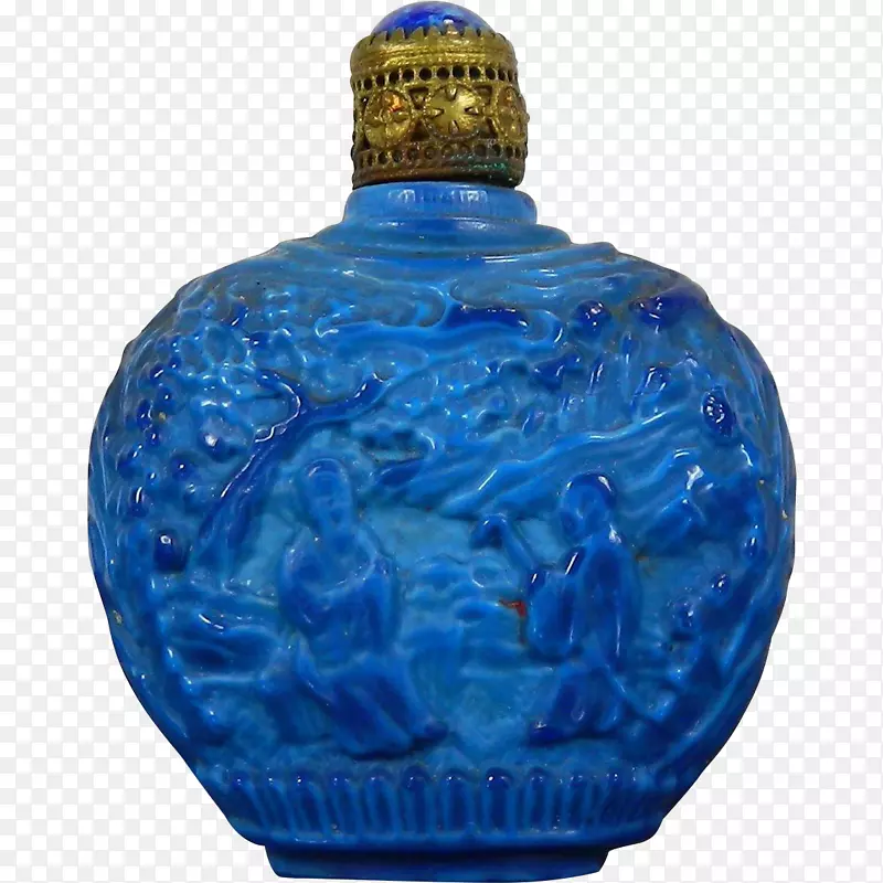 玻璃瓶花瓶圣诞饰品-蓝色圣诞节