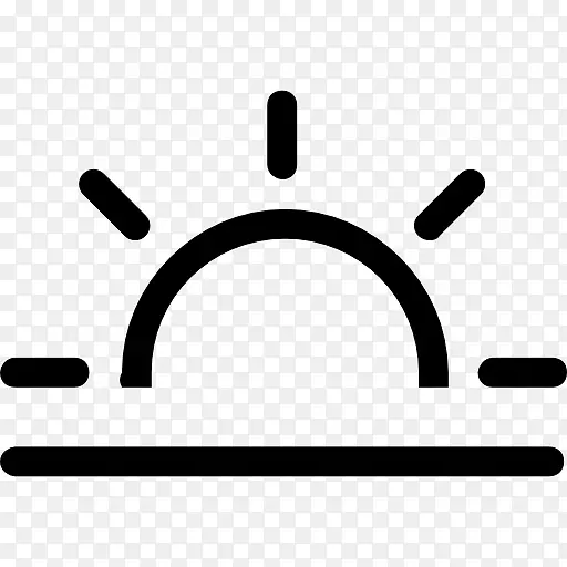 电脑图标日出符号标志日落