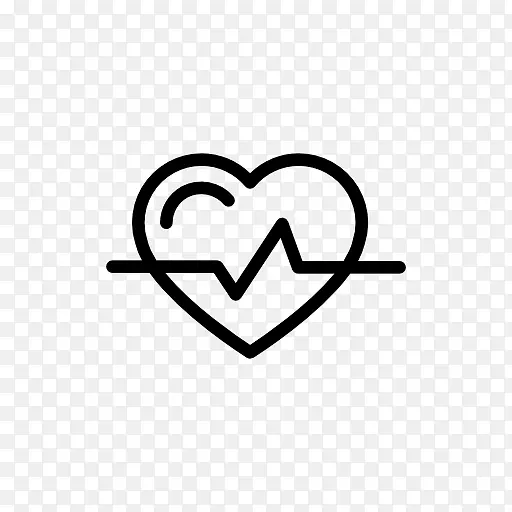 计算机图标心脏心电图.心电图