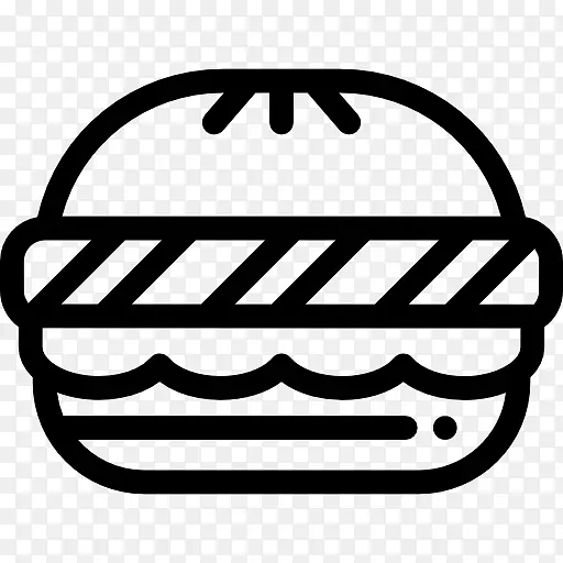单色摄影符号计算机图标剪贴画汉堡
