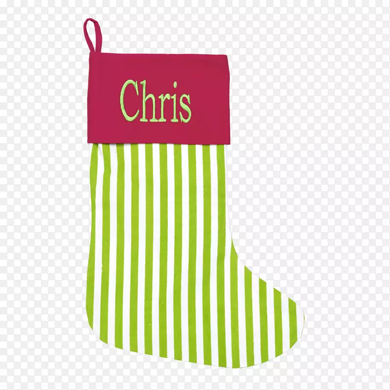 圣诞节长统袜，彩笔刺绣.简素