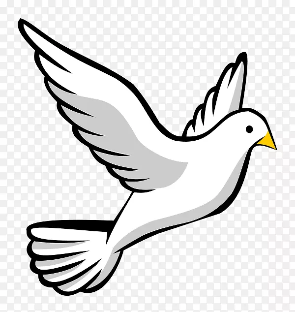 作为象征的鸽子-和平的鸽子-剪贴画