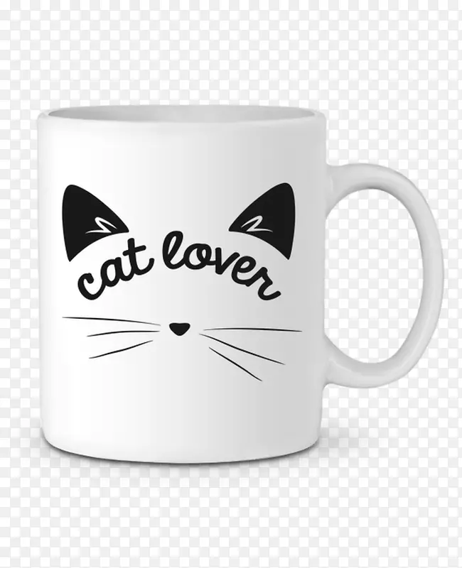 杯t恤陶瓷猫咖啡杯猫情人t恤