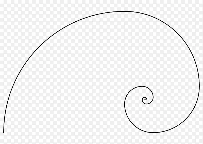 Fibonacci数金螺旋黄金比率金矩形-螺旋