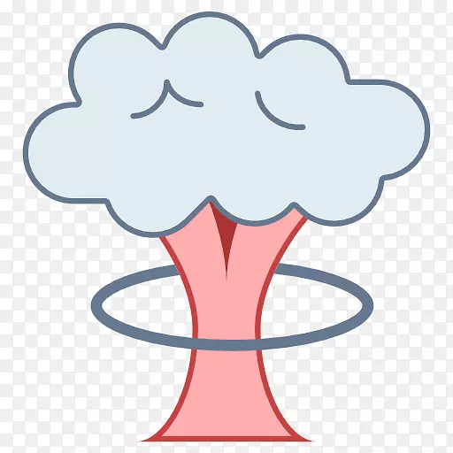 蘑菇云计算机图标爆炸-蘑菇云