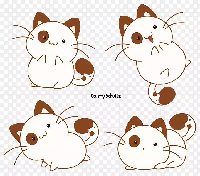 猫老鼠胡须小猫蝴蝶可爱的猫头