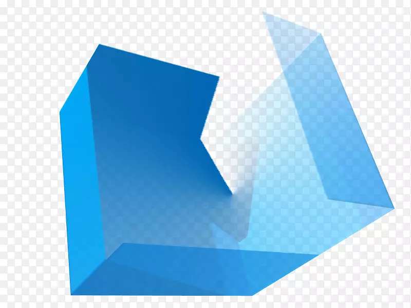 三维空间盒-蓝色标题栏