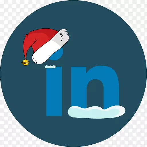 社交媒体圣诞电脑图标LinkedIn剪贴画-圣诞主题