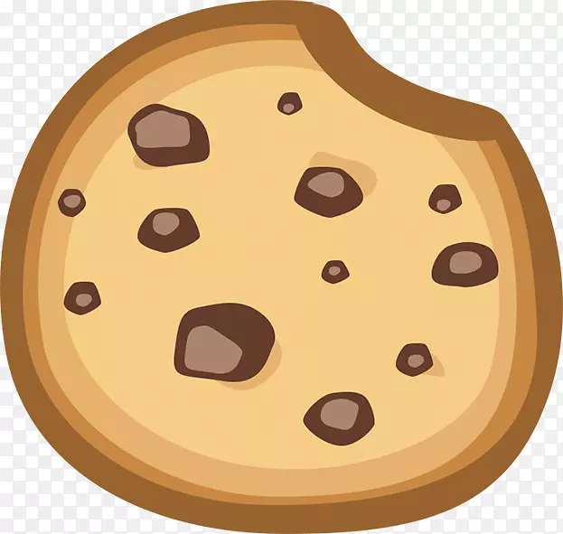 巧克力晶片曲奇图形设计饼干徽标-Cookie徽标