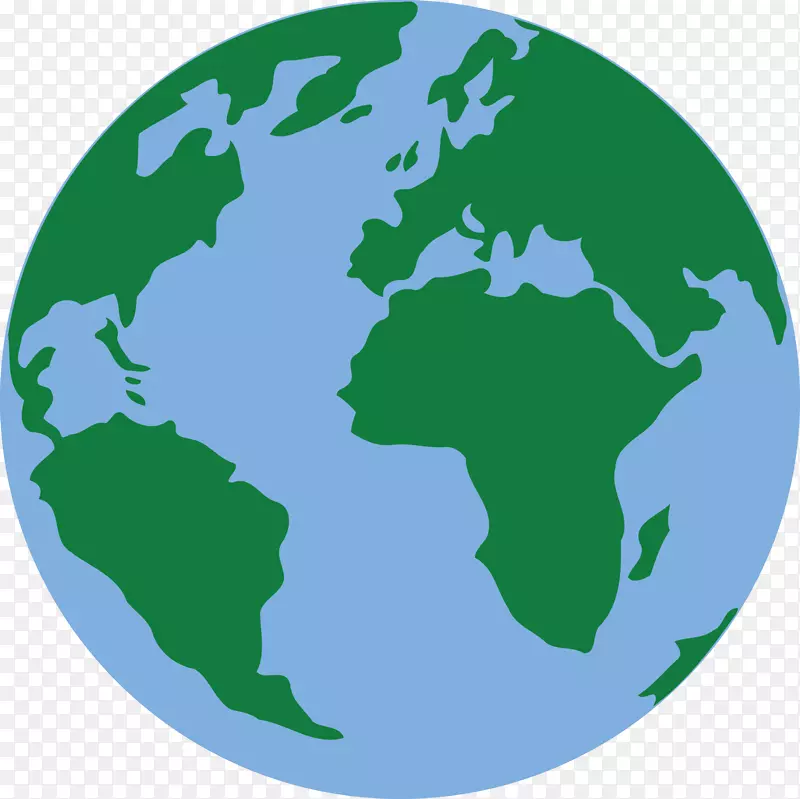 地球剪贴画-绿色星球