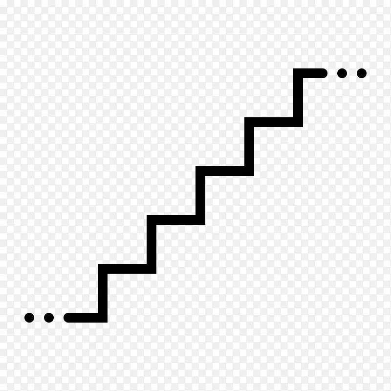 计算机图标楼梯符号.步骤