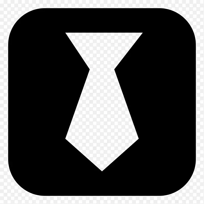 电脑图标字体-黑色领带