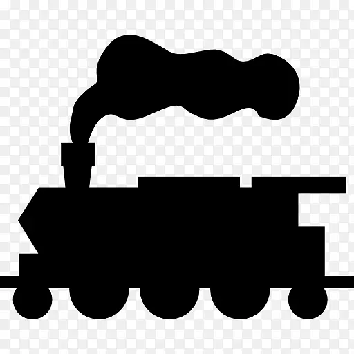 铁路运输列车电车蒸汽机车计算机图标旧列车