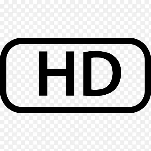 计算机图标标识hdvd高清电视高清视频高清晰度