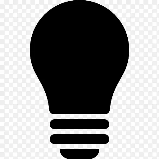 白炽灯泡，黑光灯，电脑图标，灯.黑灯