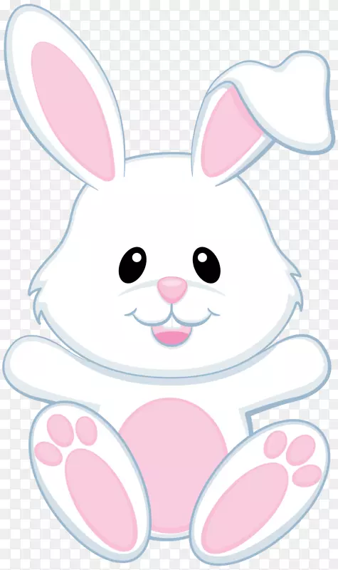 复活节兔子复活节彩蛋夹艺术-桌布剪贴画