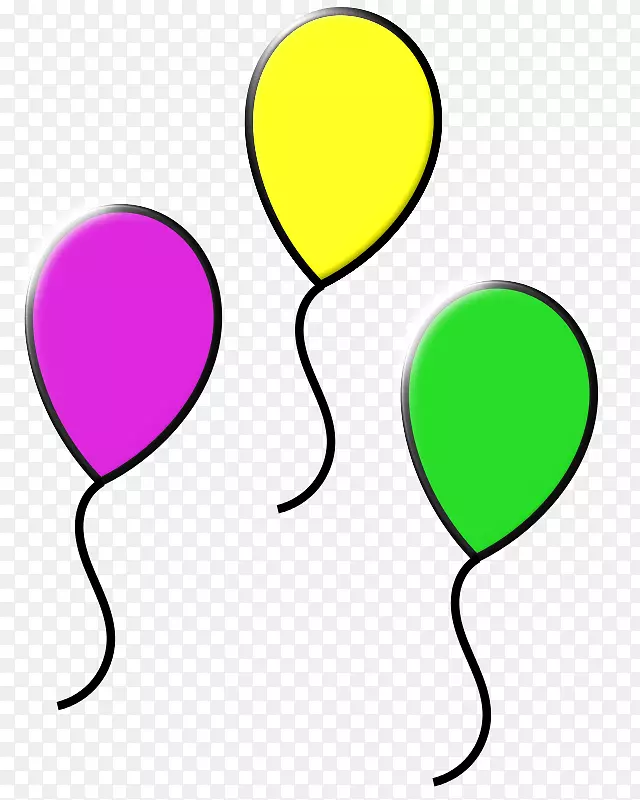 气球彩色剪贴画彩色气球