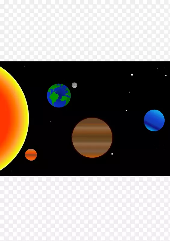 行星天文物体计算机图标剪贴画-espacio