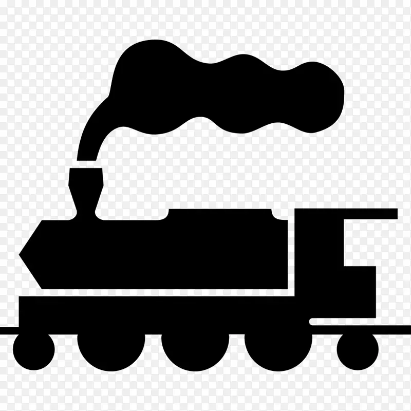 铁路运输列车蒸汽机车计算机图标.列车