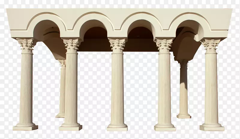 立柱立面建筑拱廊柱
