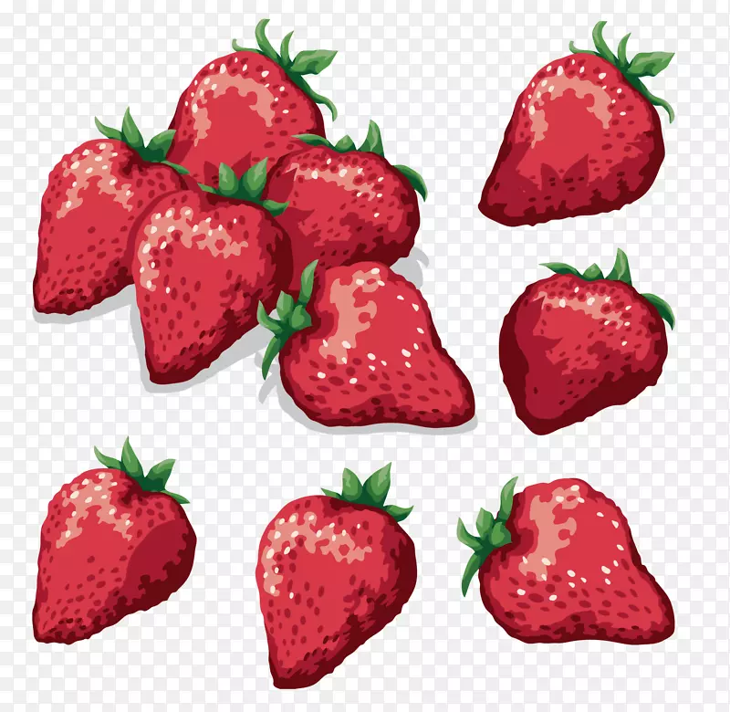 麝香草莓果夹艺术-草莓