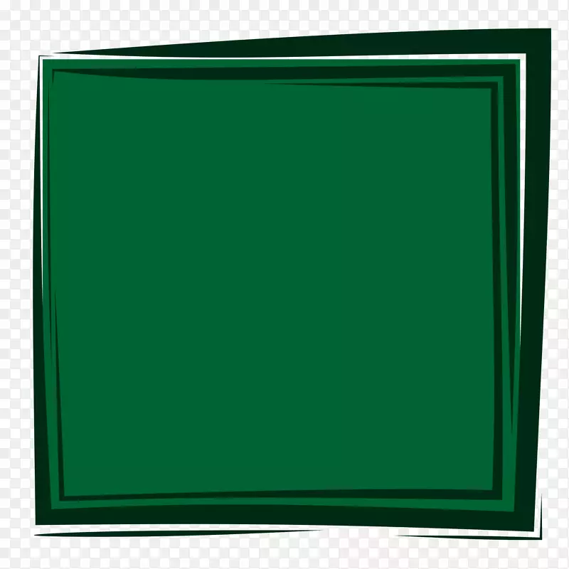 绿色矩形面积方形相框.