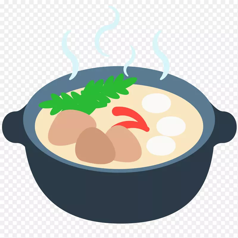 食品表情符号菜石汤夹艺术.表情符号