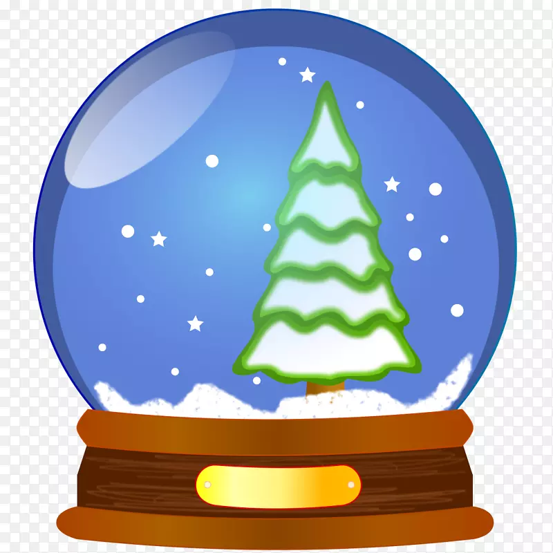 雪球圣诞剪贴画地球仪