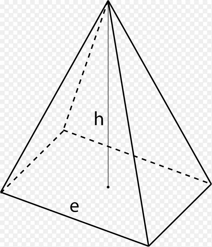 三角形表面积金字塔横向表面三角形