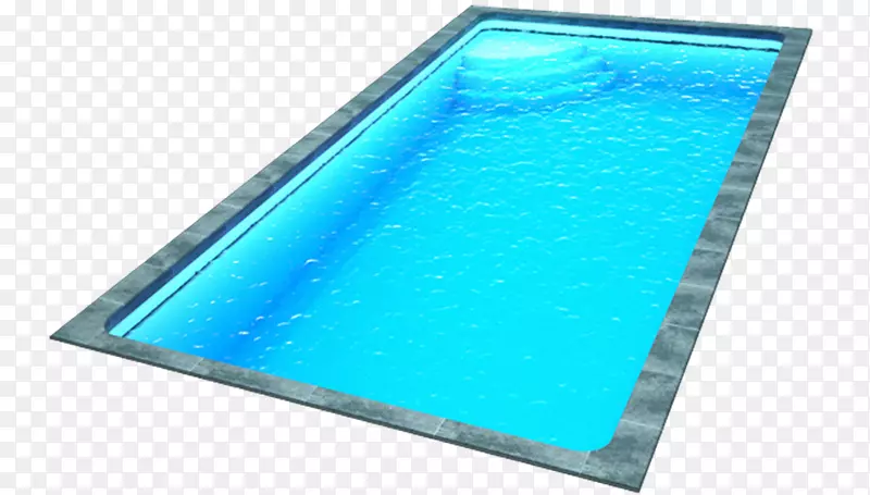 游泳池绿松石茶水